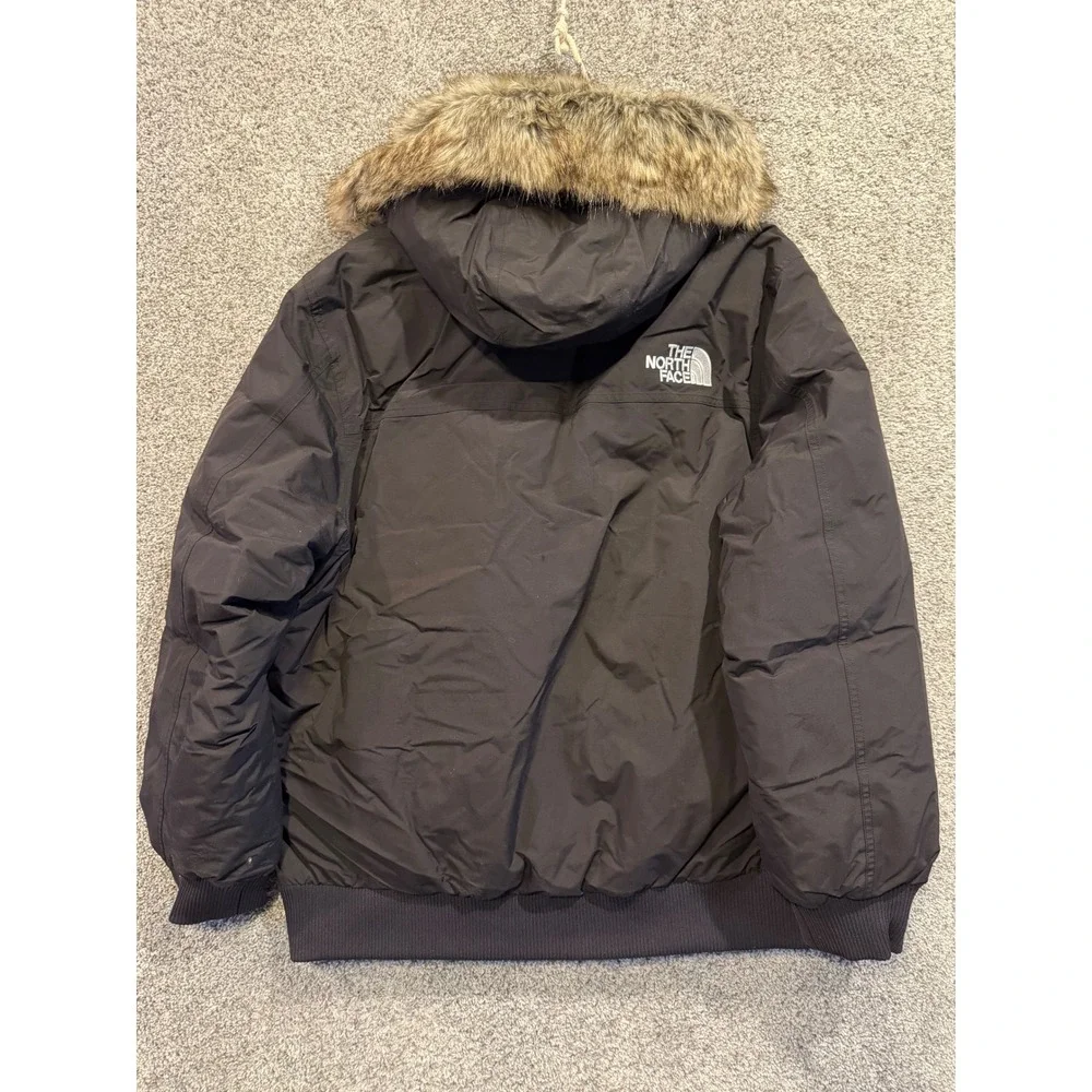 The North Face McMurdo Bomber Jacket Men XL Black 600 Fill DryVent Faux Fur Hood